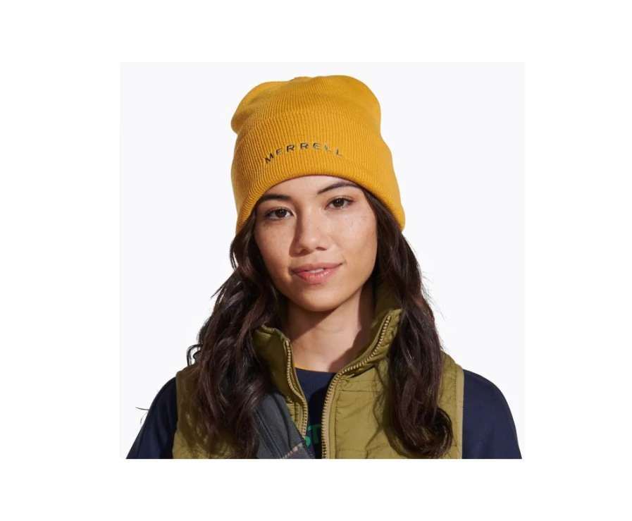 Merrell Arch Beanie - Gold Winter Hat for Men & Women