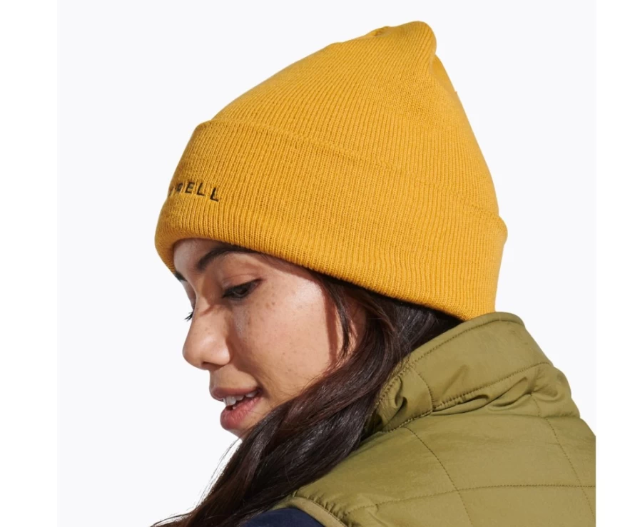 Merrell Arch Beanie - Gold Winter Hat for Men & Women