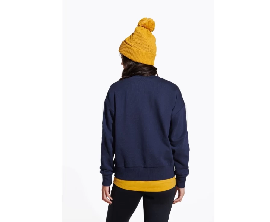Merrell Women's Navy Outside State Of Mind Crew Neck Sweatshirt