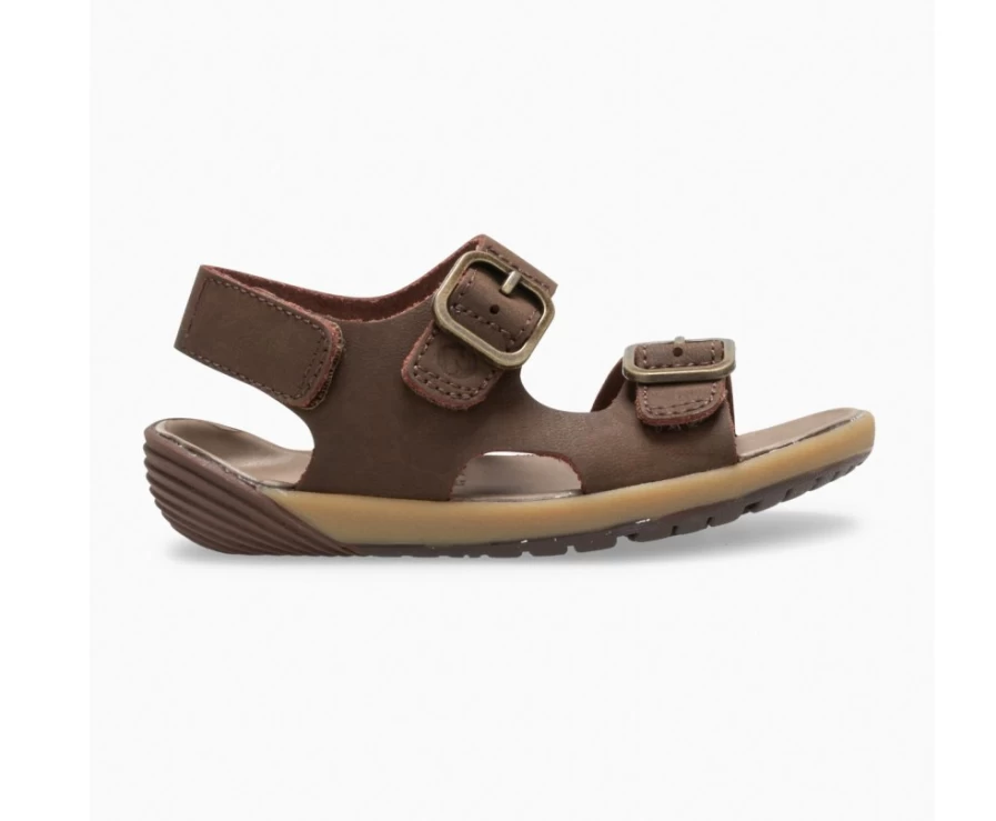 Merrell Kids' Bare Steps Sandals - Brown Outdoor Adventure Footwear for Toddlers