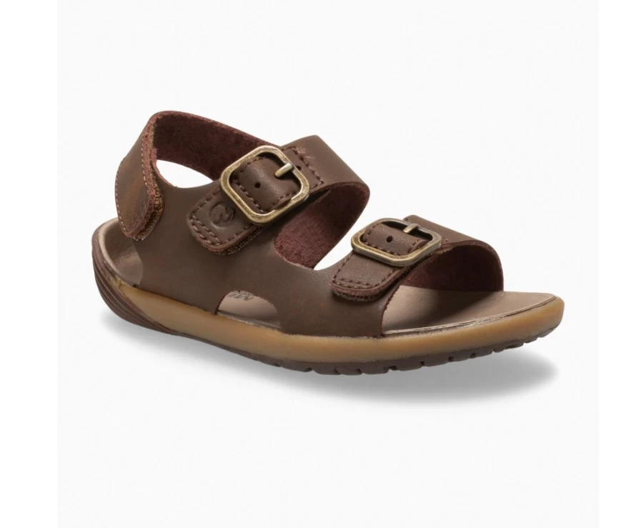 Merrell Kids' Bare Steps Sandals - Brown Outdoor Adventure Footwear for Toddlers