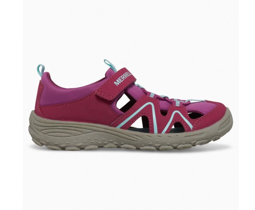 Merrell Kids' Hydro Explorer Water Shoes in Berry/Turq/Grey for Big Kids