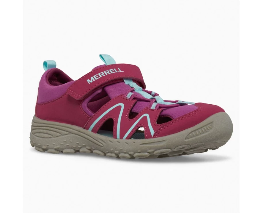 Merrell Kids' Hydro Explorer Water Shoes in Berry/Turq/Grey for Big Kids