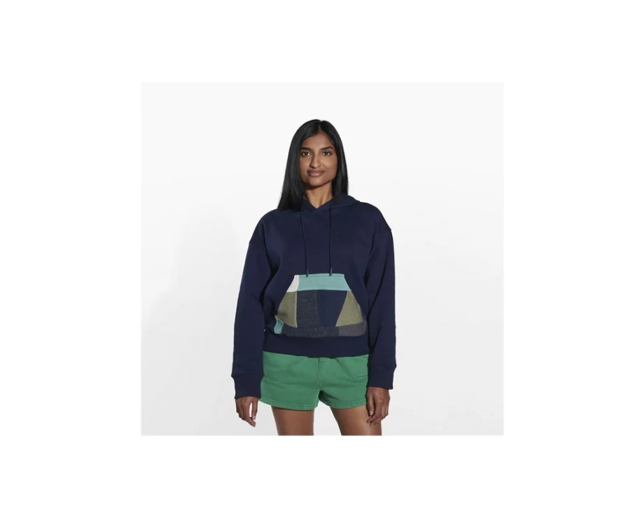 Merrell Women's Navy Scrap Pullover Hoodie | Comfortable & Stylish Hooded Sweatshirt