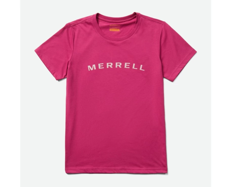 Merrell Women's Cactus Flower Wordmark Short Sleeve T-Shirt