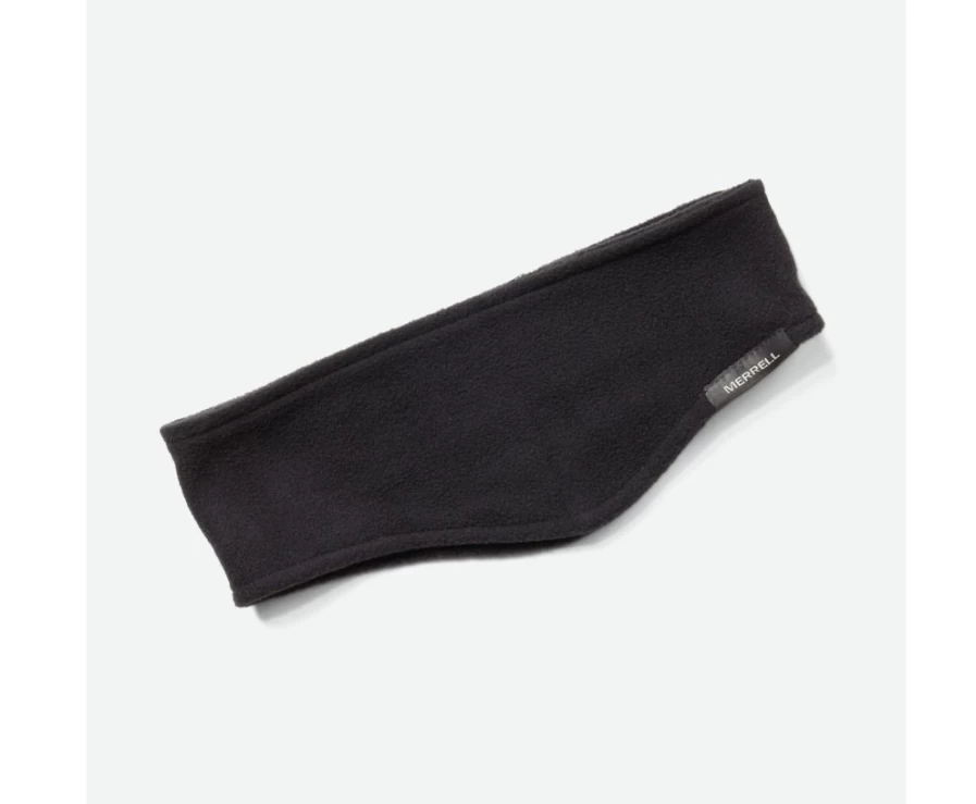 Merrell Classic Black Fleece Headband for Winter Warmth & Comfort