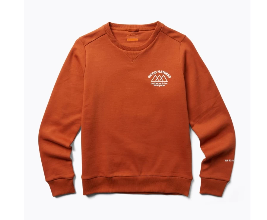 Merrell Women's Good Natured Fleece Crew Neck Sweatshirt - Potters Clay