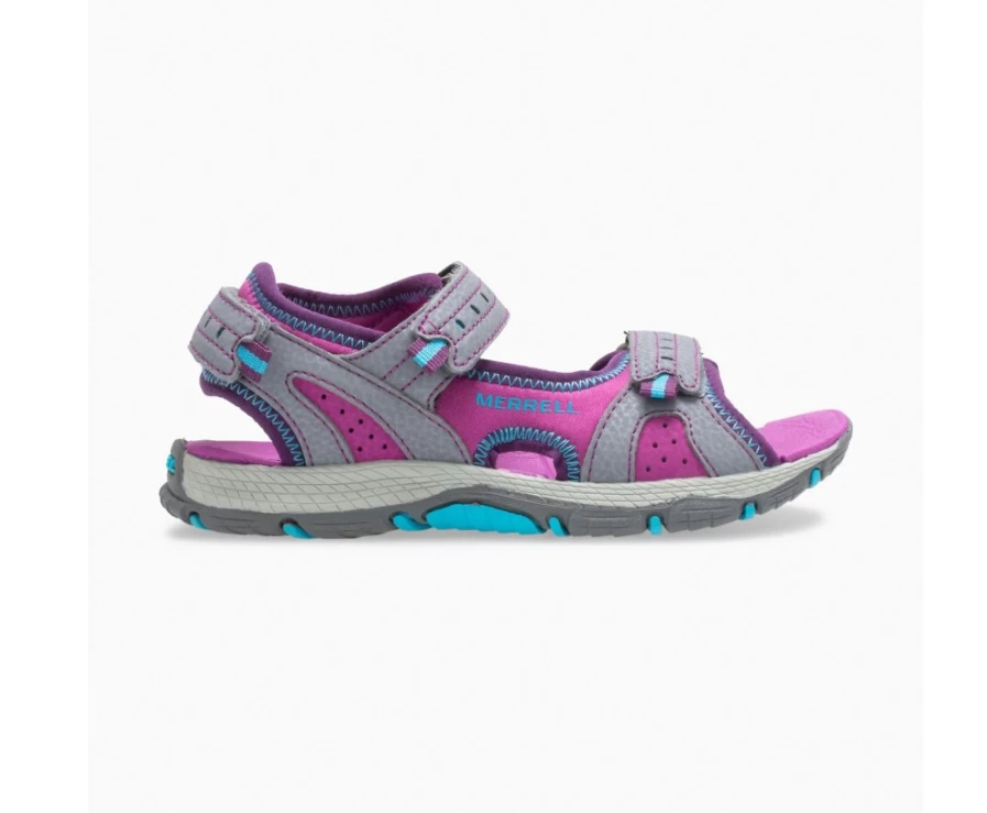 Merrell Kids' Grey Panther Sandal 2.0 - Big Kid Hiking Footwear