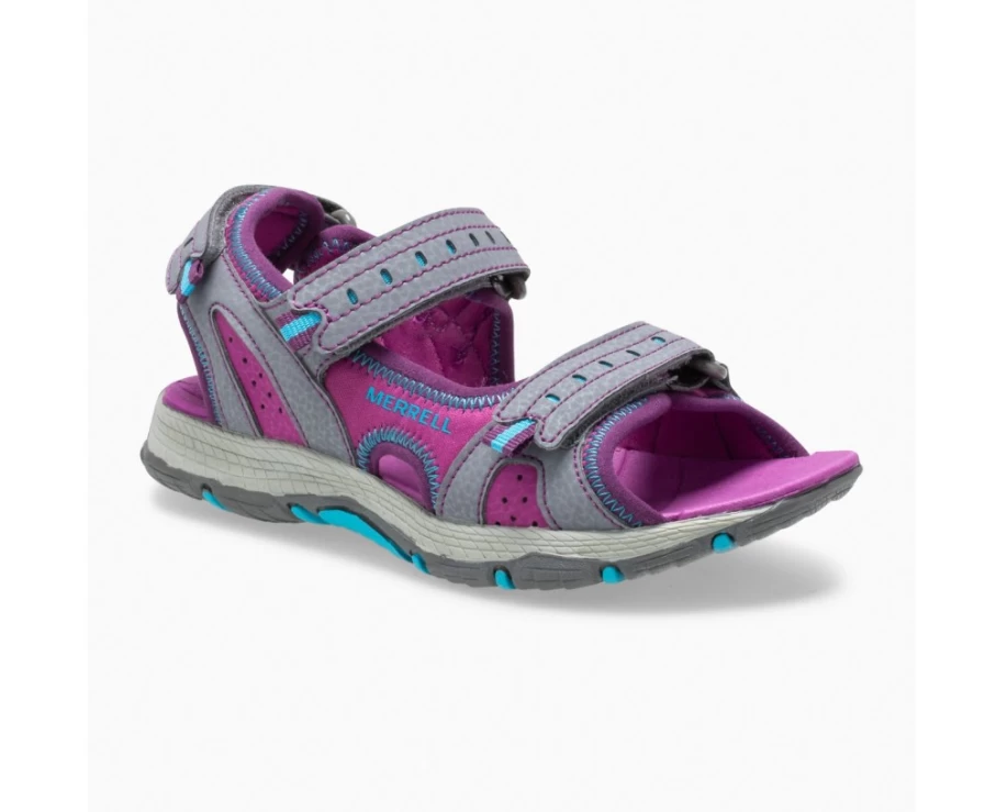 Merrell Kids' Grey Panther Sandal 2.0 - Big Kid Hiking Footwear